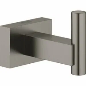 Крючок для банного халата GROHE Essentials Cube, темный графит матовый (40511AL1) Крючок для банного халата GROHE Essentials Cube, темный графит матовый (40511AL1)