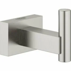 Крючок для банного халата GROHE Essentials Cube, суперсталь (40511DC1) Крючок для банного халата GROHE Essentials Cube, суперсталь (40511DC1)