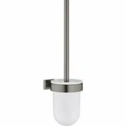 Туалетный ёршик GROHE Essentials Cube с держателем, темный графит матовый (40513AL1)