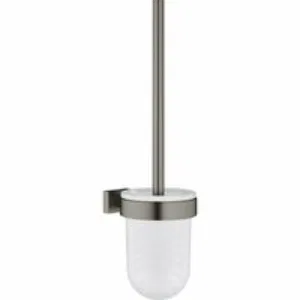Туалетный ёршик GROHE Essentials Cube с держателем, темный графит матовый (40513AL1) Туалетный ёршик GROHE Essentials Cube с держателем, темный графит матовый (40513AL1)