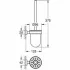 Туалетный ёршик GROHE Essentials Cube с держателем, темный графит матовый (40513AL1) Туалетный ёршик GROHE Essentials Cube с держателем, темный графит матовый (40513AL1)