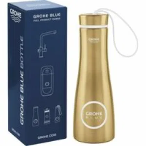 Бутылка для воды из нержавеющей стали GROHE Blue, холодный рассвет матовый (40848GN0) Бутылка для воды из нержавеющей стали GROHE Blue, холодный рассвет матовый (40848GN0)