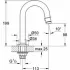 Кран для раковины GROHE Universal, без функции смешивания, с C-изливом, темный графит матовый (20201AL0) Кран для раковины GROHE Universal, без функции смешивания, с C-изливом, темный графит матовый (20201AL0)