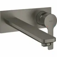 Внешняя часть смесителя для раковины GROHE Lineare на 2 отверстия, темный графит матовый (23444AL1)