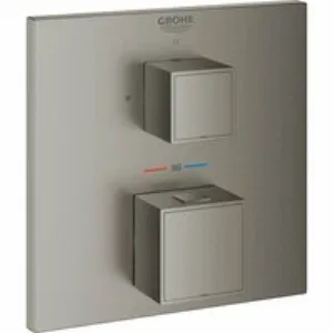 Внешняя часть термостата для душа GROHE Grohtherm Cube на 1 потребителя, темный графит матовый (24153AL0) Внешняя часть термостата для душа GROHE Grohtherm Cube на 1 потребителя, темный графит матовый (24153AL0)