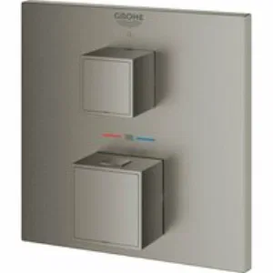 Внешняя часть термостата для душа GROHE Grohtherm Cube на 1 потребителя, темный графит матовый (24153AL0) Внешняя часть термостата для душа GROHE Grohtherm Cube на 1 потребителя, темный графит матовый (24153AL0)