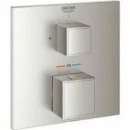 Внешняя часть термостата для душа GROHE Grohtherm Cube на 1 потребителя, суперсталь (24153DC0)