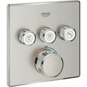 Внешняя часть термостата для душа GROHE Grohtherm SmartControl на 3 потребителя, суперсталь (29126DC0) Внешняя часть термостата для душа GROHE Grohtherm SmartControl на 3 потребителя, суперсталь (29126DC0)