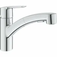 Смеситель для кухни GROHE Start QuickFix с низким вытяжным изливом, хром (30531001)