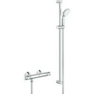 Термостат для душа GROHE Precision Flow QuickFix с душевым гарнитуром, хром (34842000) Термостат для душа GROHE Precision Flow QuickFix с душевым гарнитуром, хром (34842000)