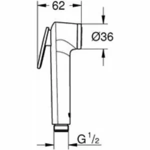 Гигиенический душ GROHE Tempesta-F 36, хром (26506000) Гигиенический душ GROHE Tempesta-F 36, хром (26506000)
