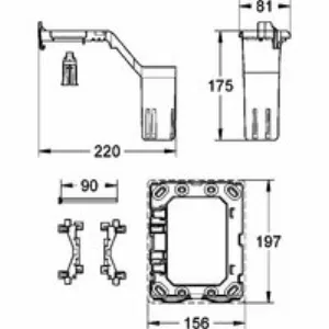 Крепежная рама GROHE Fresh с емкостью для ароматических таблеток (38967000) Крепежная рама GROHE Fresh с емкостью для ароматических таблеток (38967000)