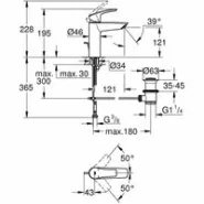 Смеситель для раковины GROHE Eurosmart, M-size, хром (23322003)
