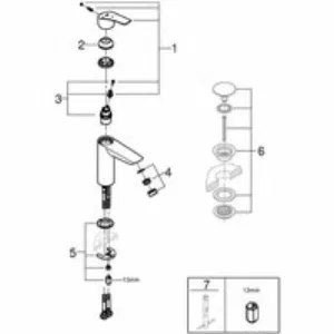 Смеситель для раковины GROHE Eurosmart, M-size, хром (2339530E) Смеситель для раковины GROHE Eurosmart, M-size, хром (2339530E)