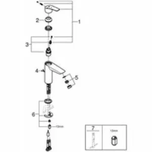 Смеситель для раковины GROHE Eurosmart, M-size, хром (2339430E) Смеситель для раковины GROHE Eurosmart, M-size, хром (2339430E)
