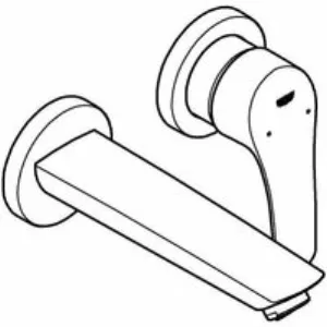 Внешняя часть смесителя для раковины GROHE Eurosmart на 2 отверстия, S-Size, хром (29337003) Внешняя часть смесителя для раковины GROHE Eurosmart на 2 отверстия, S-Size, хром (29337003)