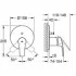 Внешняя часть смесителя для ванны GROHE Eurosmart, хром (24043003) Внешняя часть смесителя для ванны GROHE Eurosmart, хром (24043003)