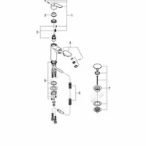 Смеситель для раковины GROHE Eurosmart, M-size, хром (23976003) Смеситель для раковины GROHE Eurosmart, M-size, хром (23976003)