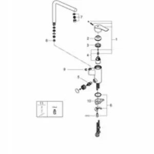Смеситель для кухни GROHE Eurosmart, хром (31787001) Смеситель для кухни GROHE Eurosmart, хром (31787001)