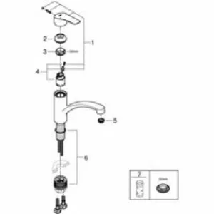 Смеситель для кухни GROHE Eurosmart, хром (30506000) Смеситель для кухни GROHE Eurosmart, хром (30506000)