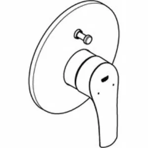 Внешняя часть смесителя для ванны GROHE Eurosmart, хром (19450003) Внешняя часть смесителя для ванны GROHE Eurosmart, хром (19450003)