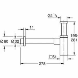 Сифон GROHE для раковины, суперсталь (40564DC0) Сифон GROHE для раковины, суперсталь (40564DC0)