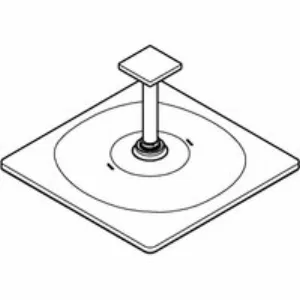 Верхний душ GROHE Rainshower Mono 310 Cube, 9,5 л/мин, 1 режим, 142 мм, темный графит глянцевый (26566A00) Верхний душ GROHE Rainshower Mono 310 Cube, 9,5 л/мин, 1 режим, 142 мм, темный графит глянцевый (26566A00)