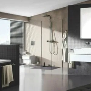 Душевая система GROHE Euphoria SmartControl System 310 Cube Duo с термостатом для душа, темный графит матовый (26508AL0) Душевая система GROHE Euphoria SmartControl System 310 Cube Duo с термостатом для душа, темный графит матовый (26508AL0)