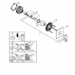 Внешняя часть смесителя для душа GROHE Eurocube, темный графит матовый (24061AL0) Внешняя часть смесителя для душа GROHE Eurocube, темный графит матовый (24061AL0)