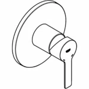 Внешняя часть смесителя для душа GROHE Lineare, темный графит матовый (24063AL1) Внешняя часть смесителя для душа GROHE Lineare, темный графит матовый (24063AL1)