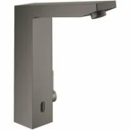 Смеситель для раковины GROHE Eurocube E инфракрасный, с регулировкой температуры, питание от батареи 6V, темный графит матовый (36441AL0)