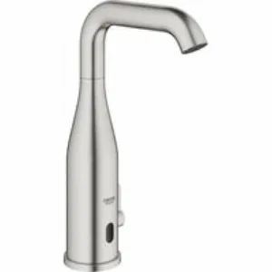 Смеситель для раковины GROHE Essence E инфракрасный, с регулировкой температуры, питание от батареи 6V, суперсталь (36445DC0) Смеситель для раковины GROHE Essence E инфракрасный, с регулировкой температуры, питание от батареи 6V, суперсталь (36445DC0)