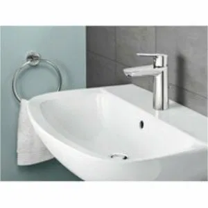 Смеситель для раковины GROHE Start Edge с донным клапаном, хром (23342000) Смеситель для раковины GROHE Start Edge с донным клапаном, хром (23342000)