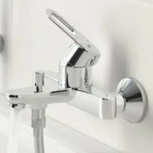 Смеситель для ванны GROHE Start Loop, настенный монтаж, хром (23355000) Смеситель для ванны GROHE Start Loop, настенный монтаж, хром (23355000)