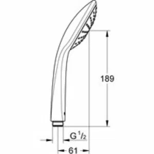 Ручной душ GROHE Vitalio Joy 110 Mono, 1 режим, хром (27315000) Ручной душ GROHE Vitalio Joy 110 Mono, 1 режим, хром (27315000)