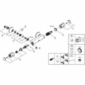 Термостат для душа GROHE Grohtherm 800, хром (34558000) Термостат для душа GROHE Grohtherm 800, хром (34558000)