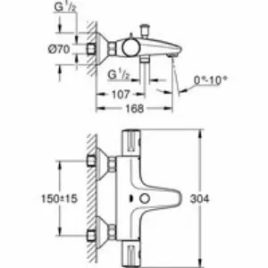 Термостат для ванны GROHE Grohtherm 800, хром (34576000) Термостат для ванны GROHE Grohtherm 800, хром (34576000)