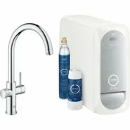 Смеситель для кухонной мойки GROHE Blue Home с системой фильтрации, охлаждения и газирования воды, хром (31455001)