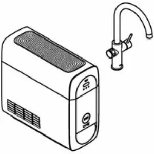 Смеситель для кухонной мойки GROHE Blue Home с системой фильтрации, охлаждения и газирования воды, хром (31455001) Смеситель для кухонной мойки GROHE Blue Home с системой фильтрации, охлаждения и газирования воды, хром (31455001)