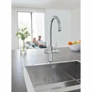 Смеситель для кухонной мойки GROHE Blue Home с системой фильтрации, охлаждения и газирования воды, хром (31455001) Смеситель для кухонной мойки GROHE Blue Home с системой фильтрации, охлаждения и газирования воды, хром (31455001)