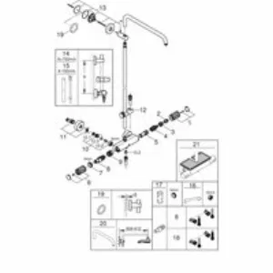 Душевая система GROHE Euphoria System с термостатом для душа, хром (26241001) Душевая система GROHE Euphoria System с термостатом для душа, хром (26241001)
