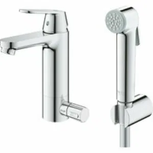 Смеситель для раковины GROHE Eurosmart Cosmopolitan с гигиеническим душем, M-size, хром (24191000) Смеситель для раковины GROHE Eurosmart Cosmopolitan с гигиеническим душем, M-size, хром (24191000)