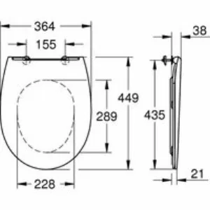 Сиденье для унитаза GROHE Bau Ceramic, с микролифтом, альпин-белый (39898000) Сиденье для унитаза GROHE Bau Ceramic, с микролифтом, альпин-белый (39898000)