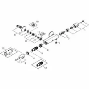Термостат для душа GROHE Grohtherm 1000, хром (34814003) Термостат для душа GROHE Grohtherm 1000, хром (34814003)