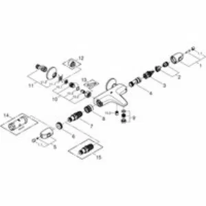 Термостат для ванны GROHE Grohtherm 1000, хром (34816003) Термостат для ванны GROHE Grohtherm 1000, хром (34816003)