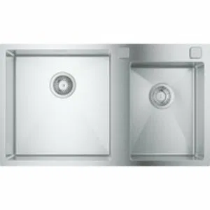 Мойка из нержавеющей стали GROHE K700 с 2 чашами, 860 x 500 мм, хром (31855SD0) Мойка из нержавеющей стали GROHE K700 с 2 чашами, 860 x 500 мм, хром (31855SD0)