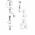 Смеситель для раковины GROHE Lineare S-size с душевым гарнитуром, хром (24190000) Смеситель для раковины GROHE Lineare S-size с душевым гарнитуром, хром (24190000)