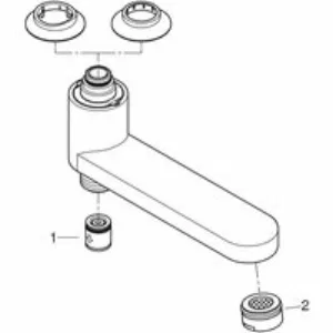 Излив для смесителя GROHE, хром (13450000) Излив для смесителя GROHE, хром (13450000)