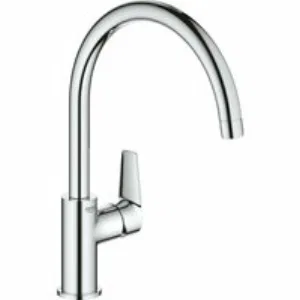 Смеситель для кухонной мойки GROHE Start Edge с высоким C-образным изливом, хром (31369001) Смеситель для кухонной мойки GROHE Start Edge с высоким C-образным изливом, хром (31369001)