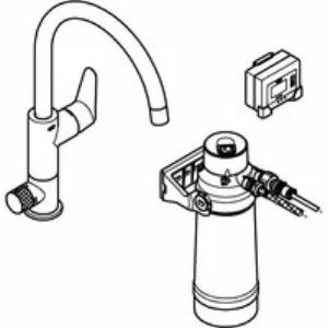 Смеситель для кухонной мойки GROHE Blue Pure BauCurve с функцией фильтрации, с фильтром в комплекте, хром (30385000) Смеситель для кухонной мойки GROHE Blue Pure BauCurve с функцией фильтрации, с фильтром в комплекте, хром (30385000)